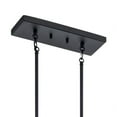 thumbnail image 4 of 43995BK Kichler Lighting Crosby - 5 Light Linear Chandelier - with Contemporary Inspirations - 25.75 Inches Tall by 41.2 Inches Long-Black Finish, 4 of 6