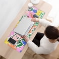 thumbnail image 3 of Long Mouse Pads for Desk,Pioneer Flower Floral Print Pattern Desk Mats on Top Of Desks, Desk Mouse Pad Extra Large with 3mm Non-Slip Base and Stitched Edge for Gaming,Office,Work,Home 31.5"x11.8", 3 of 6