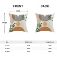 thumbnail image 4 of Boho Pillow Covers 16x16 Set of 2, Abstract Sunset Design Farmhouse Decorations Throw Pillow Covers Bohemian Mid Century Outdoors Decorative Linen Cushion Case for Couch Sofa Home, 4 of 6