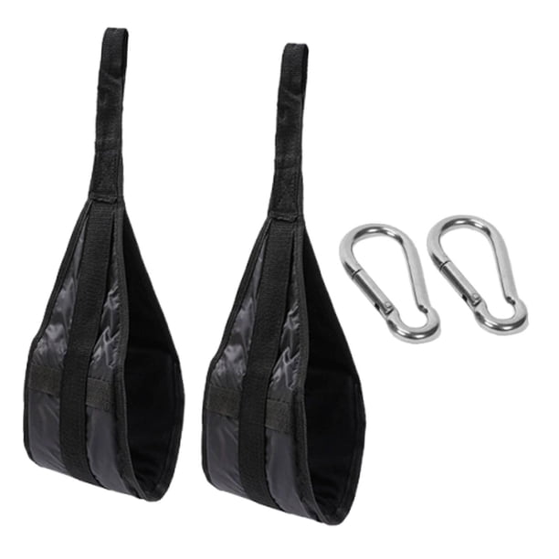 2 correas colgantes para abdominales, cinturón de entrenamiento para ejercicios de gimnasio en casa. con mosquetón