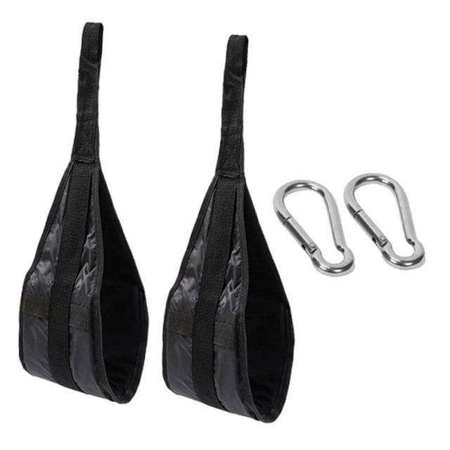 2 correas colgantes para abdominales, ligeras, para ejercicio, para hombres y mujeres, equipo de fitness para gimnasio en casa y desarrollo muscular con mosquetón