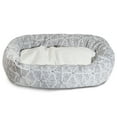 thumbnail image 2 of Majestic Pet Sherpa Charlie Bagel Pet Bed for Dogs, Calming Dog Bed Washable, Extra Large, Gray, 2 of 5