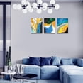 thumbnail image 3 of Canvas Wall Art For Living Room Family Wall Decorations For Bedroom Modern Bathroom Wall Decor Paintings Line Geometric Abstract Pictures Artwork Office Canvas Art Prints Kitchen Home Decor 3 Piece, 3 of 6