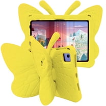 Dteck Kids Friendly Case for iPad 11-inch (A16) 2025/iPad 10th Gen/iPad Pro 11" 2022/2021,iPad Air 5th 4th Gen 10.9-inch 3D Cartoon Butterfly EVA Light Weight Shockproof
Kickstand Cover,Yellow
