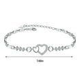 thumbnail image 3 of OEFNTAC Toys Amethyst Plated 925 Bracelet Love Heart-shaped Diamond Hand Jewelry Female Heart To Heart Jewelry Halloween, 3 of 7