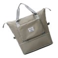 thumbnail image 3 of Bolsa de viaje Nikou elegante moderna suave impermeable para deportes gimnasio gris neutro tamaño libre, 3 of 12