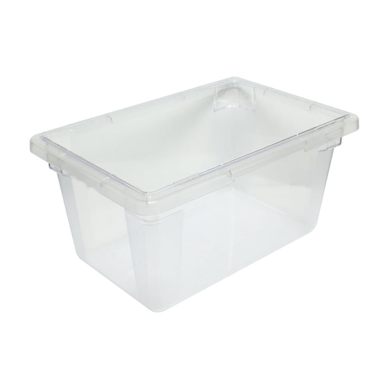 Choice 18 Qt. Clear Square Polycarbonate Food Storage Container