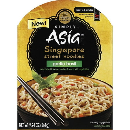 Simply Asia Garlic Basil Singapore Street Noodles, 9.24 oz, (Pack of (Best Garlic Noodles In San Francisco)