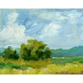 thumbnail image 2 of Harper, Ethan 18x15 White Modern Wood Framed Museum Art Print Titled - Field Color Study I, 2 of 4