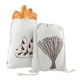 thumbnail image 4 of 2 Pcs Sacs à Pain en Lin pour Pain Maison Conteneur à Pain Réutilisable Sacs de Rangement à Cordon Grand Sac à Pain Réutilisable Sacs à Pain Imprimés pour Rangement de Pain Cadeaux pour Boulangers 16x12 Pouces, 4 of 10