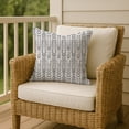 thumbnail image 6 of Creative Products Herringbone Print Gray 16 x 16 Indoor / Outdoor Pillow, 6 of 9