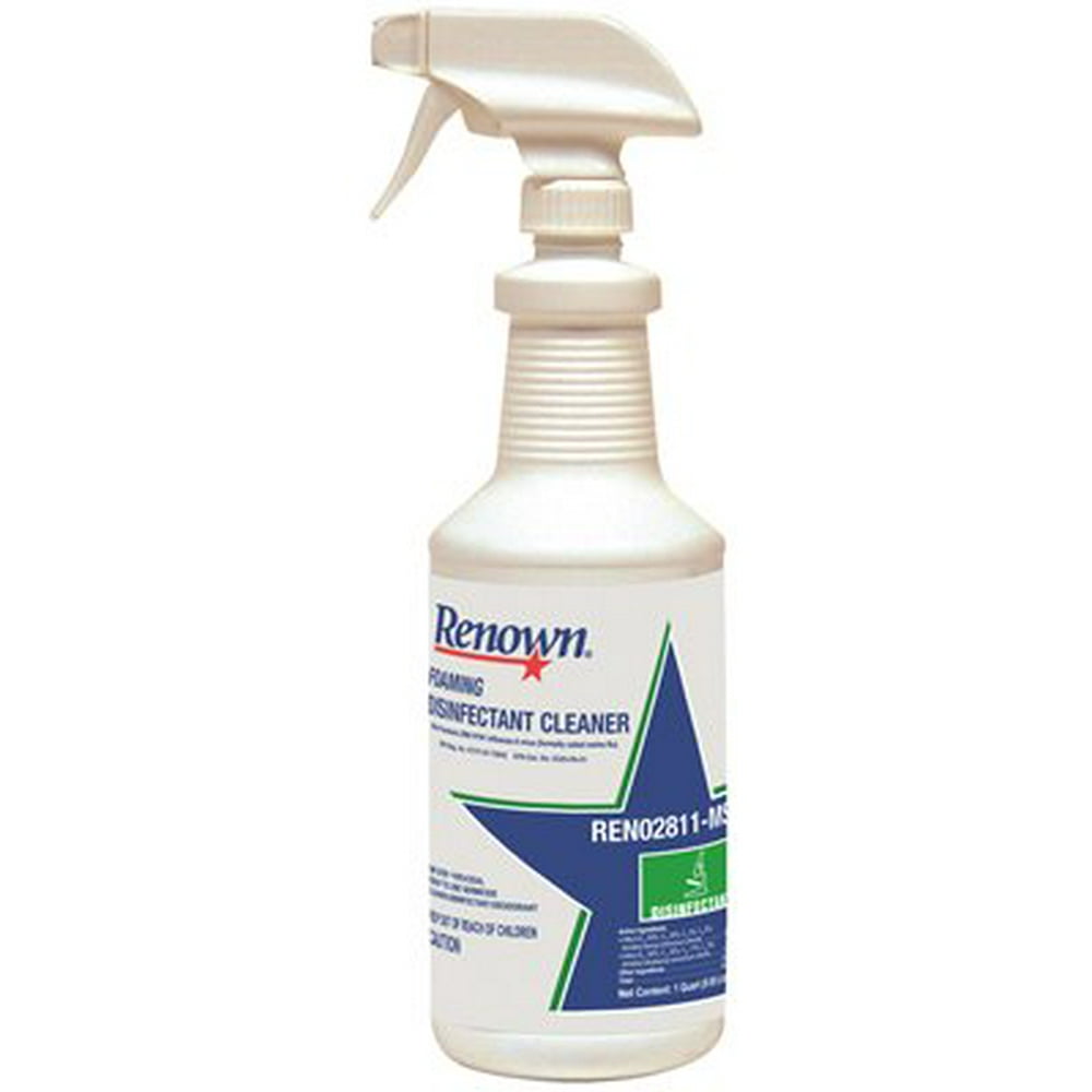 RENOWN® FOAMING DISINFECTANT CLEANER, 1 QUART per 7 Quart