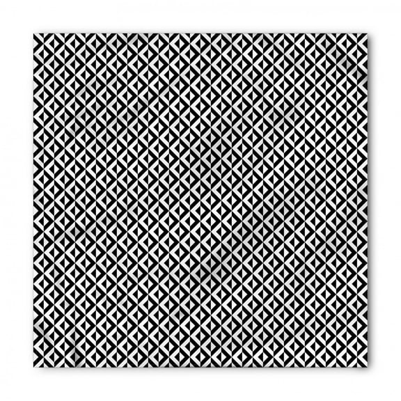 Geometric Bandana, Ornamental Squares, Unisex Head and Neck Tie, by Ambesonne