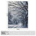 thumbnail image 4 of Orinice Snow Trees Winter Warm Lightweight Blanket Soft Fleece Blankets Throw Blanket Living Rooms Sofa Decor Cow Gifts All Seasons Exquisite Gifts for All Seasons Lightweight Soft Blanket 40x50in, 4 of 6