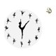 thumbnail image 1 of Reloj de pared con diseño de bailarina de ballet, estatua china de latón, mini figura de mascota de té, reloj silencioso, reloj decorativo encantador, 1 of 8