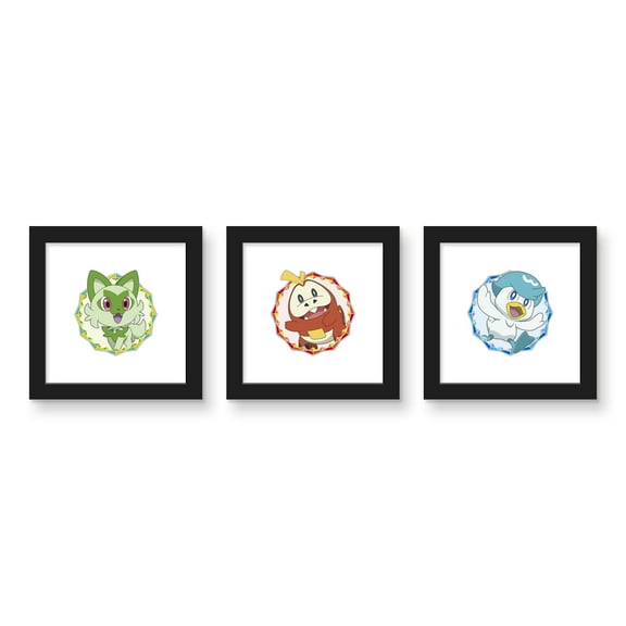 Gallery Pops Pokémon - Scarlet Violet Sparkle Wall Art Bundle (3-Pack)