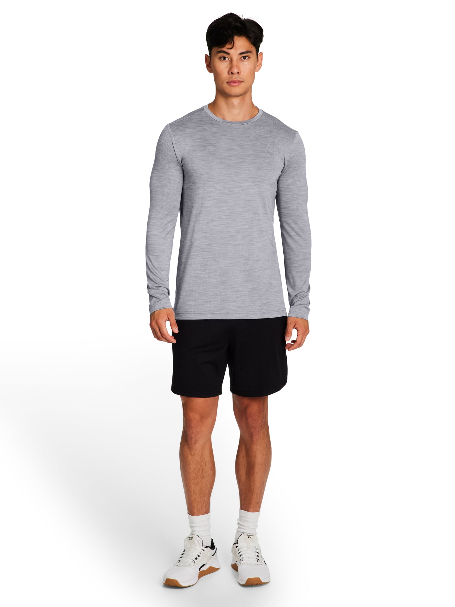 Reebok Mens and Big Mens Stride Performance Long Sleeve Shirt, Sizes XS-5XL