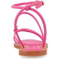thumbnail image 4 of Journee Collection Womens Farron Faux Leather Strappy Sandals, 4 of 4