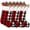 Red&white, variant on 6 Pack 22 Inches Christmas Stockings, Xmas Large Black Red Buffalo Plaid Hanging Stockings Decorations for Christmas Tree Fireplace Family Holiday Party Decor
