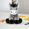 thumbnail image 5 of Rirozkan Donkey Plush Toy, Cute Sitting Animal Doll Figurine, Soft Stuffed Donkey Decor, Small Decorative Accent for Shelf, Desk, and Home Display, Grey, 5 of 5