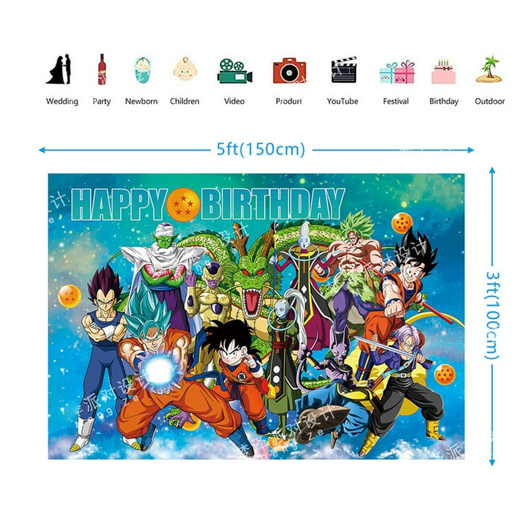 Anime One Piece Birthday Party Decorations Balloon Banner Cake Toppers Set