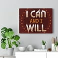 thumbnail image 5 of Inspirational Wall Art I Can And I Will Wall Art Motivational Motto Inspiring Prints Artwork Decor Ready to Hang Unframed, 5 of 9
