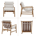 thumbnail image 3 of Guyou Sherpa Accent Chair - 25.5" Wide Plush Armchair for Living Room & Bedroom, Modern Upholstered Reading Chair with Solid Wood Frame, White, 3 of 7