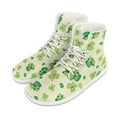 thumbnail image 6 of Psesaysky High-top Barefoot Shoes with Four Leaf Clover Green Hats Women Casual Tennis Shoes Wide Width Comfortable Walking Sneakers, 6 of 8