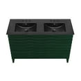 thumbnail image 5 of Cascade 48" Freestanding Bathroom Vanity in Green Oak with Black 3-Hole Widespread Double Basin Sink Top, 5 of 8