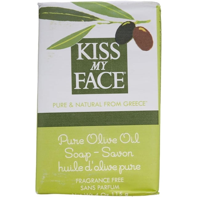 Kiss My Face Jabón en barra 3 unidades Pure Olvo 4 onzas