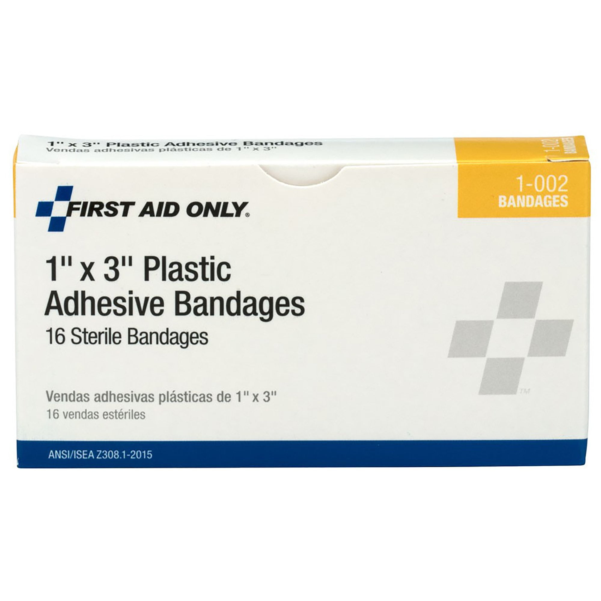 First Aid Only Tan Plastic Adhesive Bandage Sterile 1 x 3" 960 per Case