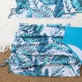 thumbnail image 5 of kpoplk 3 Piece Girls Swimsuit Allover Print Bikini Set and Coordinating Solid Color Cover Up Beach Skirt for 6-14 Years(Dark Blue,7-8 Y), 5 of 6