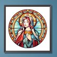 thumbnail image 1 of Cuadros Decorativos 5D bricolaje taladro redondo completo diamante pintura Jesús Virgen decoración del hogar (VIP999) Wdftyju embutido en tela, 1 of 1