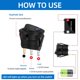 thumbnail image 2 of Speravity 5 uds interruptor de plástico compacto y ligero de 12V para luces LED de coche interruptores de luz LED para coche Vehículos, repuestos y accesorios Mis, 2 of 6