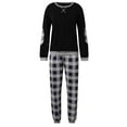 thumbnail image 4 of Weebloom Women's Pajamas Long Sleeve Crew Neck Comfy With Pockets Cotton Women Pajama Sets Homewear L, 4 of 9