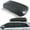 Black with Luxury Carbon Fiber Texture, variant on RICH Rooftop Cargo Box, 13 ft³, Black, Automotive Cargo Carrier