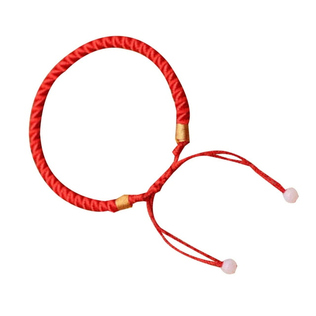 Guardurnaity trenzada roja de la suerte de color sólido Regalo de la joyería del festival Ropa, zapatos y accesorios Miscelánea rojo PC 1 Guardurnaity PS13493-00