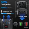 thumbnail image 3 of Inversor de corriente para auto Vansoet 400W 12V a 110V con USB-C, 3 of 7
