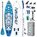 thumbnail image 3 of FunWater Inflatable 10'6Ã—32"Ã—6" Paddle Board SUP Stand Up Paddle Board for All Skill Levels Everything Included ISUP, Paddle, Pump, Backpack, Leash, Waterproof Bag, Fins, 3 of 4