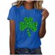 thumbnail image 1 of Camisas de Manga Corta para Mujeres Moda Casual Mujeres Camisa de Impresión Casual Cuello Redondo Pullover Tee Blusas de Manga Corta Casuales para Mujeres, 1 of 5