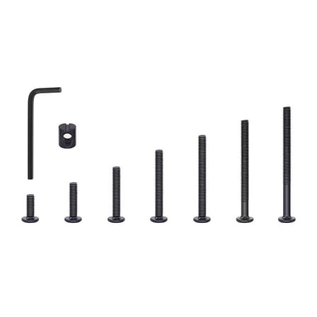 Multipurpose Set of 141 Baby Bed Frame Bolts Nut and Wrenches Included