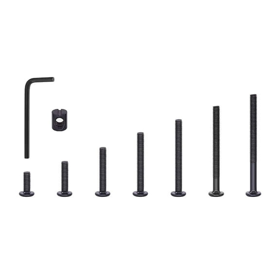 Multipurpose Set of 141 Baby Bed Frame Bolts Nut and Wrenches Included