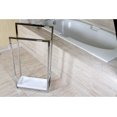 thumbnail image 2 of KINGSTON BRASS SCC8261 Pedestal 2-Tier Steel Construction Towel Rack with Wooden Case, Polished Chrome, 2 of 7