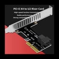 thumbnail image 2 of Pcie to SFF 8643 4X/8X Adapter Card 2 U.2 Port Card for Nvme SSD, 2 of 8