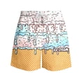 thumbnail image 5 of PRfgtbd Boys Beach Shorts With Gradient Ice Cream Print Summer Lightweight Swim Trunks For Kids Comfortable Fit Bathing Suit Swim Shorts 5-6 Years, 5 of 5