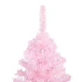 thumbnail image 3 of vidaXL Artificial Pre-lit Christmas Tree with Ball Set Pink 180 cm PVC, 3 of 5