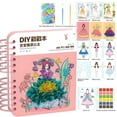thumbnail image 1 of Kit de manualidades Princesa para niñas | 800+ accesorios Set de actividades DIY de Princess Dress, 12 diseños Mix & Match, 400+ Pegatinas de Diamante, 48 Pinturas, Materiales de Arte Creativo |, 1 of 2