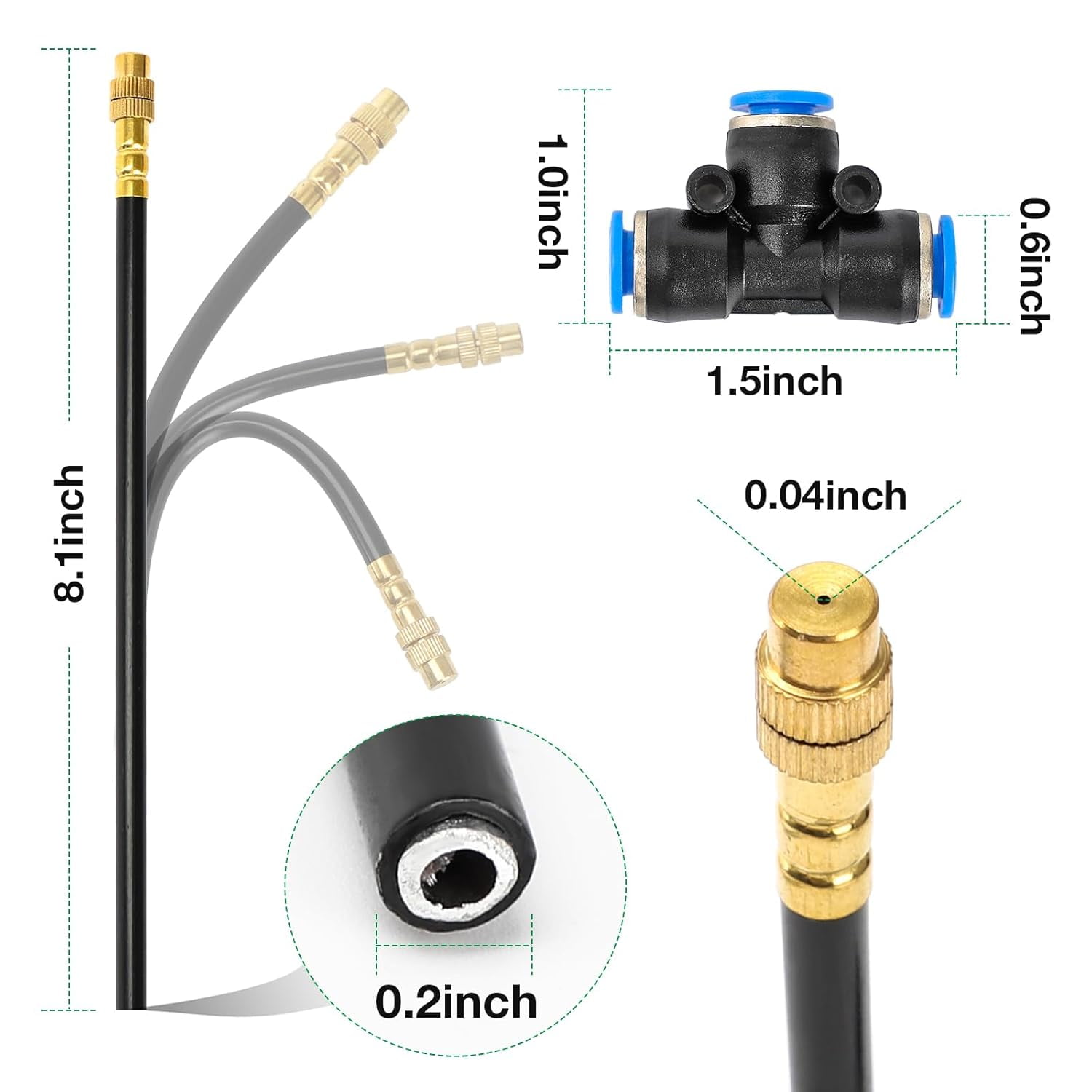 50 FT Drip Irrigation Kit with Adjustable Nozzles & Quick Connect, Automatic Watering System for Outdoor, Raised Bed,Potted Plant, Containers & Potted Plants