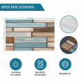 thumbnail image 6 of Blue Beige Brown Vintage Placemats Set of 6, Retro Farmhouse Elegant Pastoral Placemats for Dining Table, Place Mats for Kitchen Tabletop, Waterproof Wipeable Dining Table Mats Set, 6 of 9