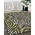 thumbnail image 3 of Ahgly Company Machine Washable Indoor Rectangle Transitional Pastel Green Area Rugs, 6' x 9', 3 of 7